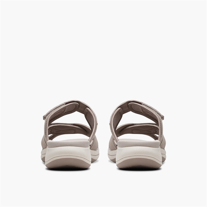 Clarks Womens Mira Ease D-Fit Sandals Stone - Image 2