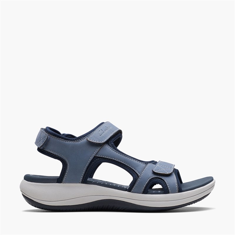Clarks Womens Mira Bay D-Fit Sandals Denim Blue - Image 1
