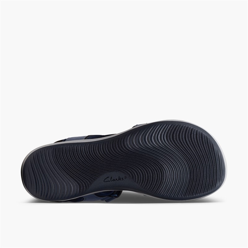 Clarks Womens Mira Bay D-Fit Sandals Denim Blue - Image 2