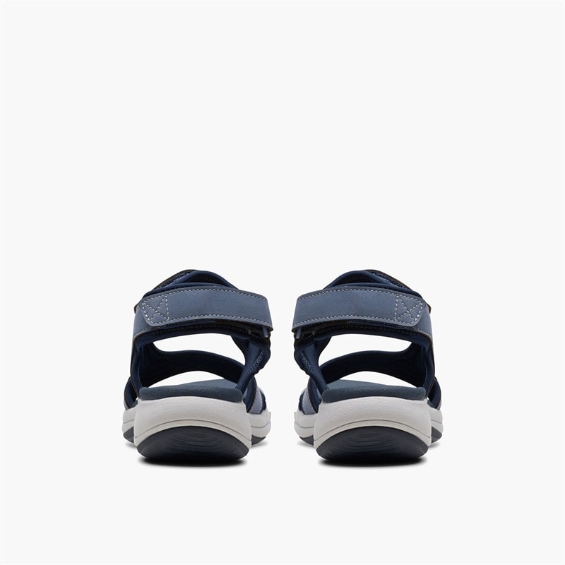 Clarks Womens Mira Bay D-Fit Sandals Denim Blue - Image 3