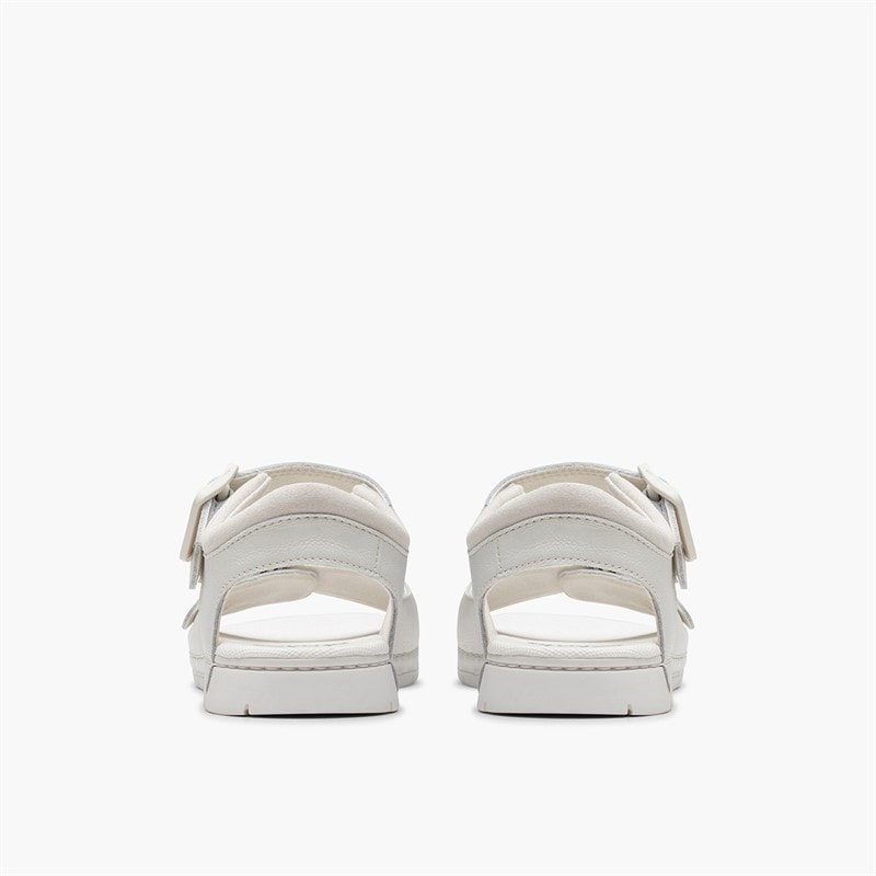 Clarks Kids Baha F-Fit Beach Sandals White - Image 3