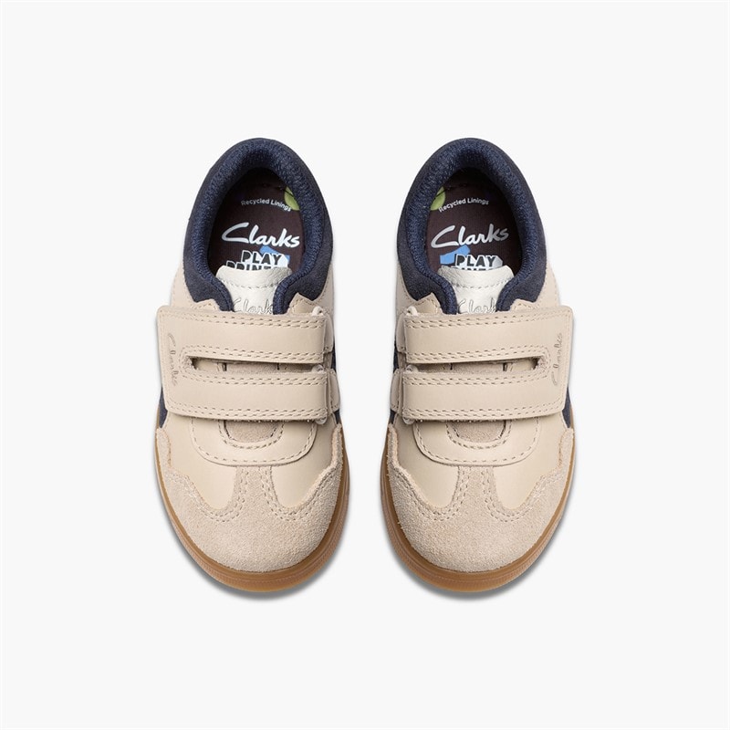 Clarks Infant Disco Vibe F-Fit Trainers Neutral - Image 4