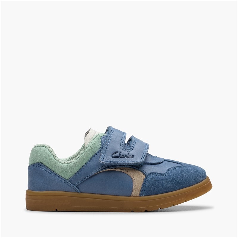 Clarks Infant Disco Vibe G-Fit Trainers Blue