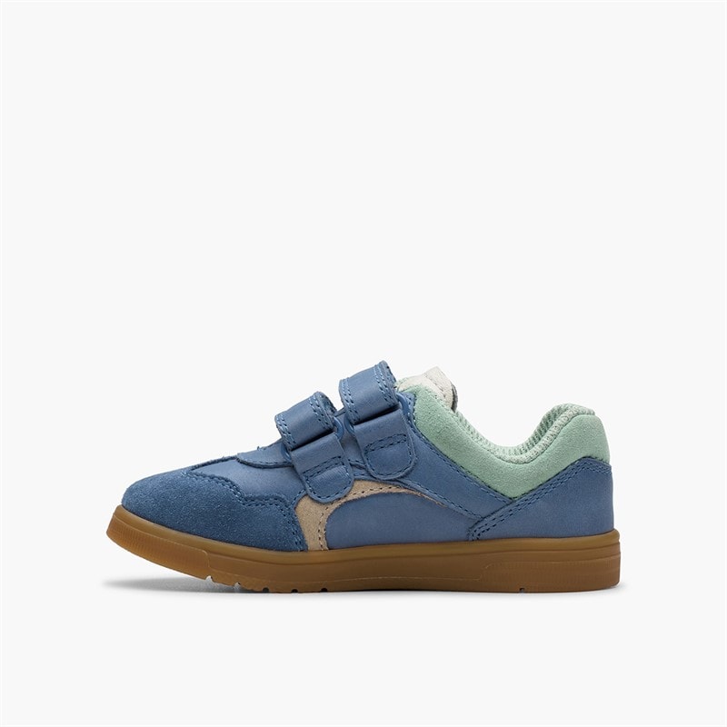 Clarks Infant Disco Vibe G-Fit Trainers Blue - Image 5