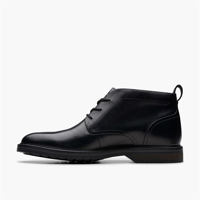 Clarks Mens Aldwin G-Fit Chukka Boots Black - Image 5