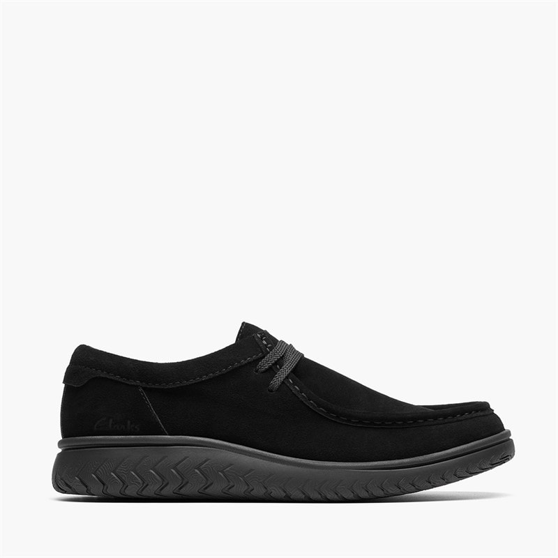 Clarks Mens Relax Life G-Fit Shoes Black - Image 1