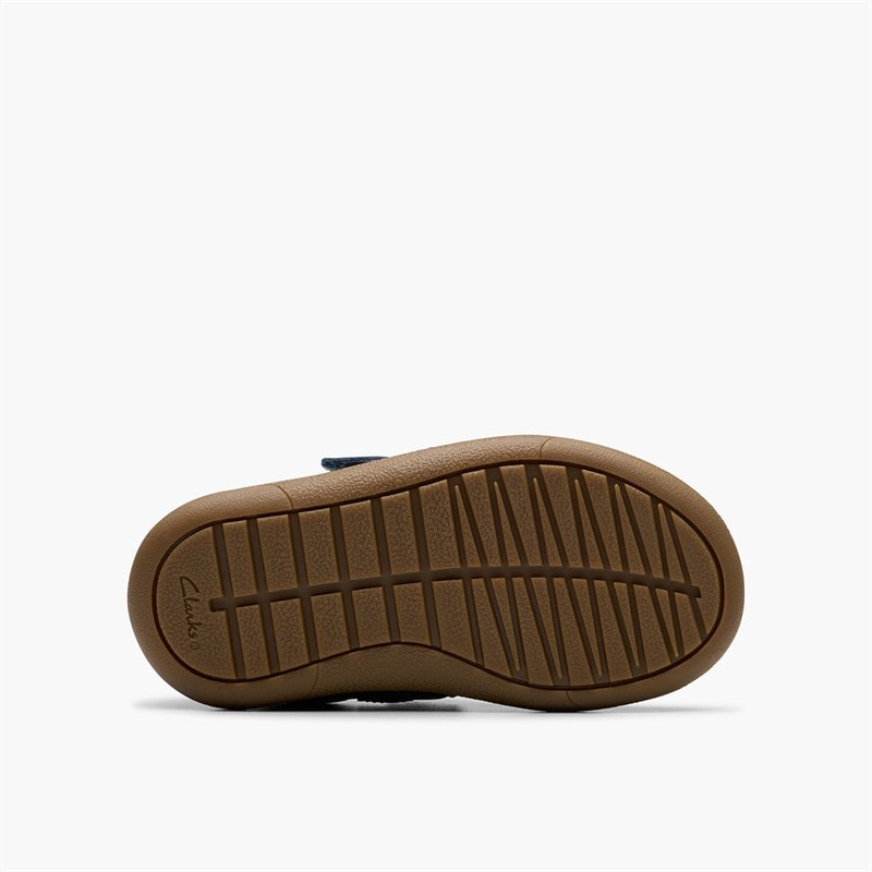 Clarks Infant Girls Flash Grow G-Fit T-Bar Shoes Blue - Image 2