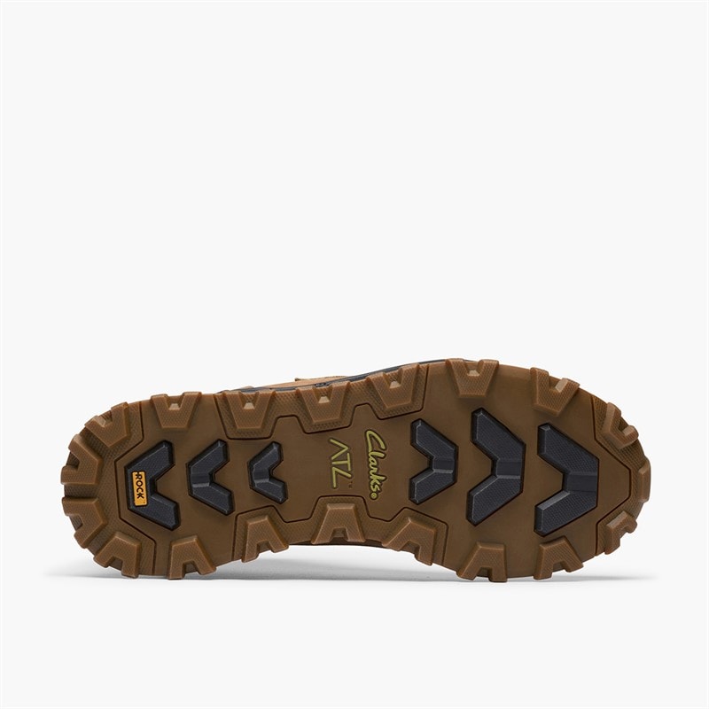 Clarks Mens ATL TrekHi GTX G-Fit Shoes Sand - Image 2