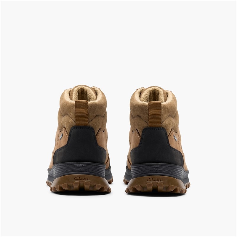 Clarks Mens ATL TrekHi GTX G-Fit Shoes Sand - Image 3
