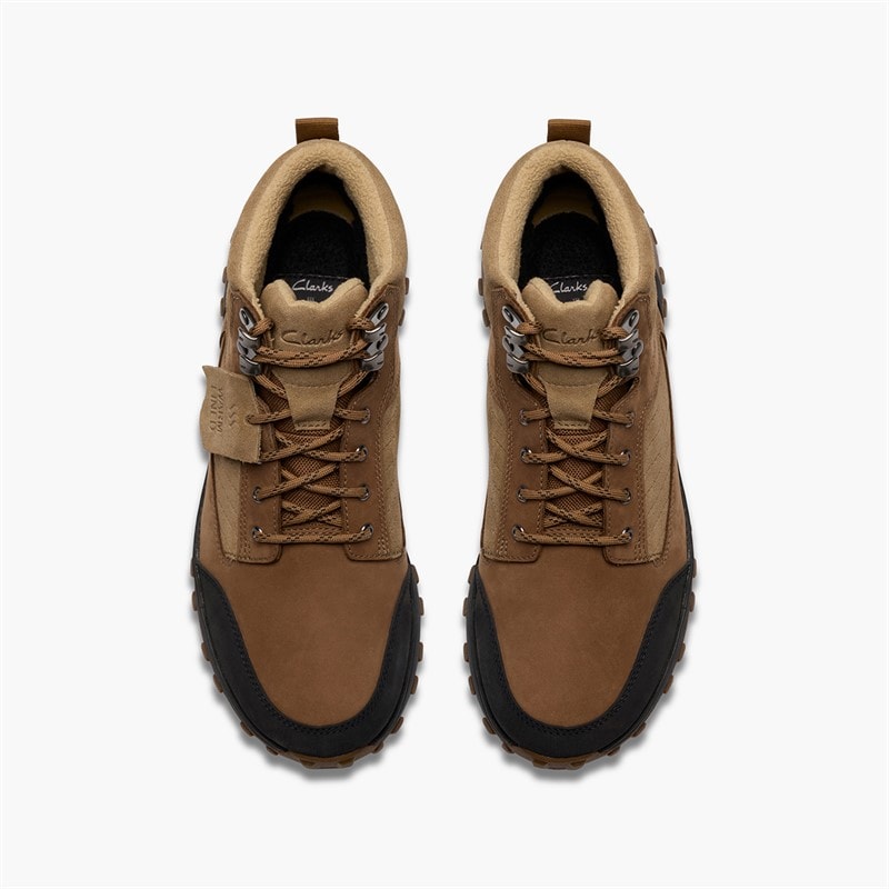 Clarks Mens ATL TrekHi GTX G-Fit Shoes Sand - Image 4