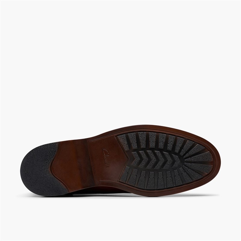 Clarks Mens Aldwin G-Fit Chukka Boots Mid Tan - Image 2