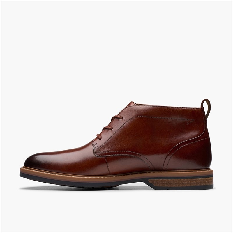 Clarks Mens Aldwin G-Fit Chukka Boots Mid Tan - Image 5