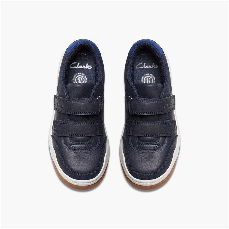 Clarks Boys Urban Solo G-Fit Trainers Navy - Image 4