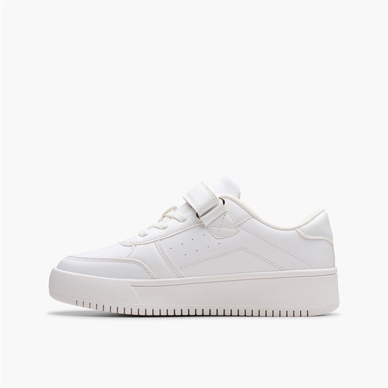 Clarks Kids Barley Step G-Fit Trainers White - Image 5