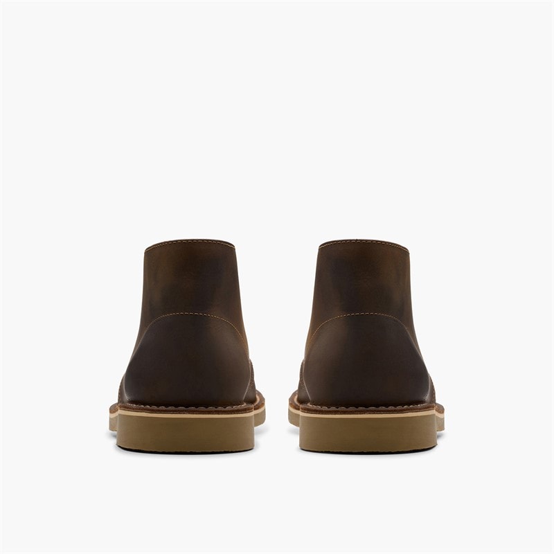 Clarks Mens Shepton G-Fit Chukka Boots Beeswax - Image 3
