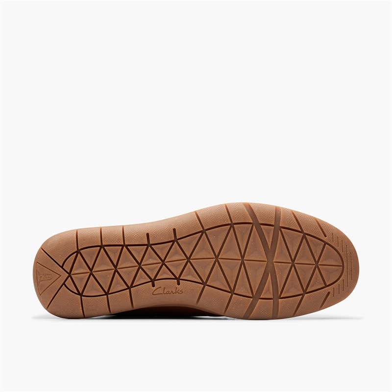 Clarks Mens Flexway Step G-Fit Loafers Light Brown - Image 2