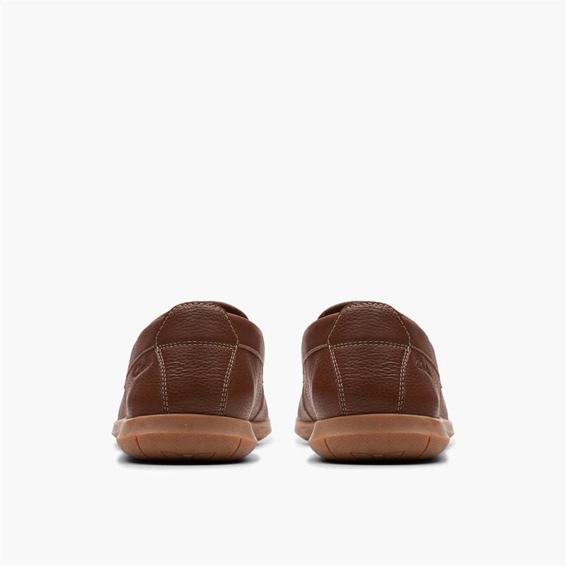 Clarks Mens Flexway Step G-Fit Loafers Light Brown - Image 3