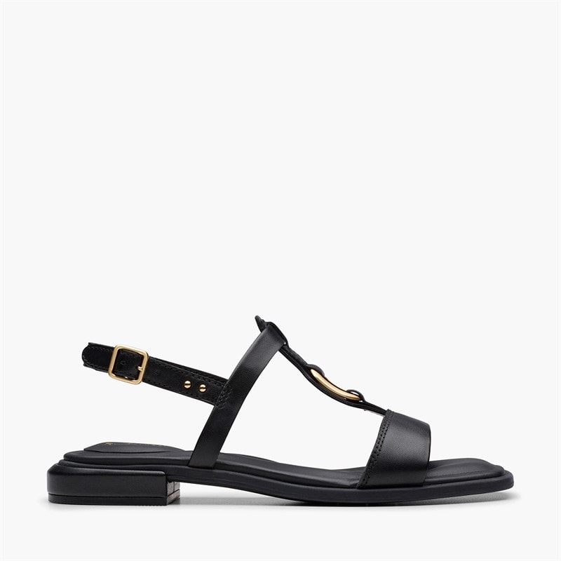Clarks Womens Ariany D-Fit Sling Back Sandals Black - Image 1