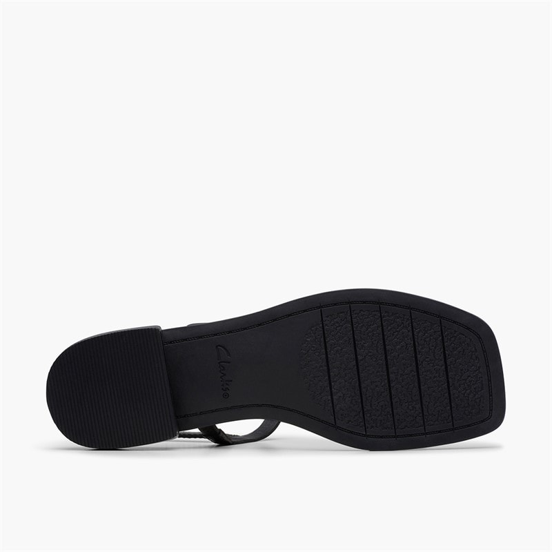 Clarks Womens Ariany D-Fit Sling Back Sandals Black - Image 2