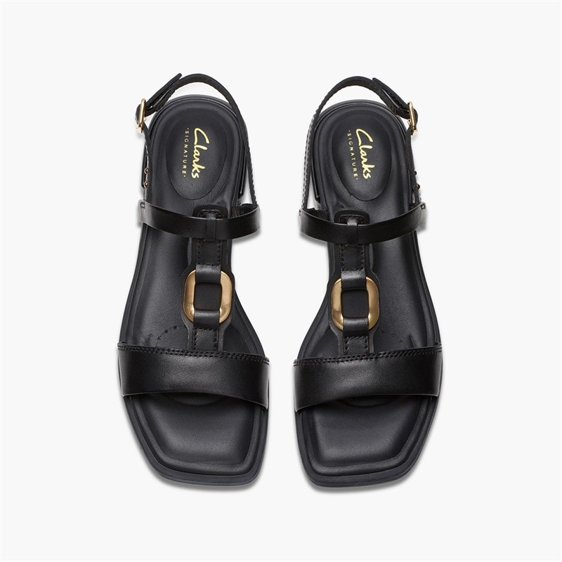 Clarks Womens Ariany D-Fit Sling Back Sandals Black - Image 4