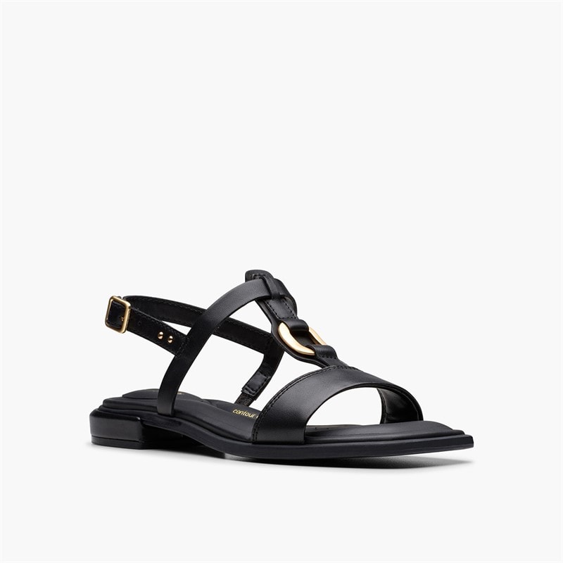 Clarks Womens Ariany D-Fit Sling Back Sandals Black - Image 5
