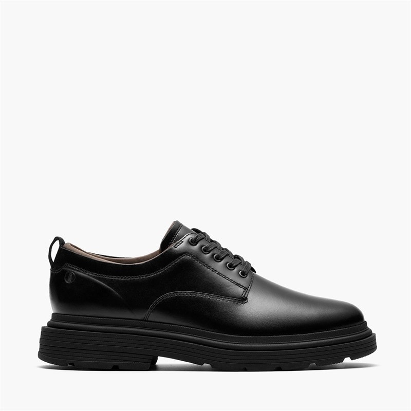 Clarks Mens Badbury G-Fit Shoes Black - Image 1