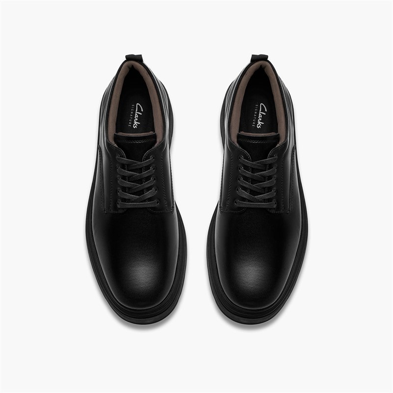 Clarks Mens Badbury G-Fit Shoes Black - Image 4