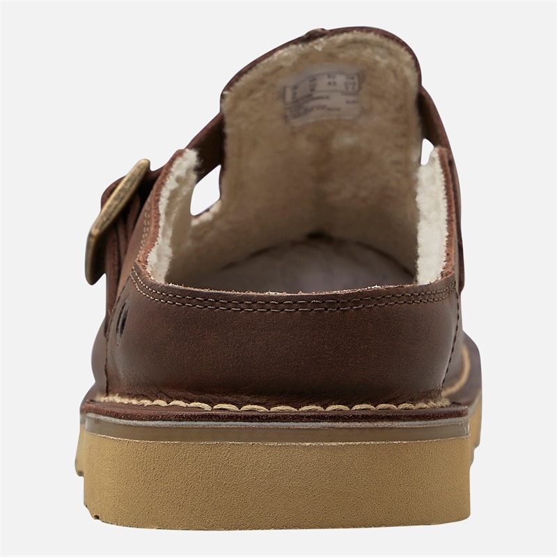 Clarks Mens Solsbury G-Fit Mules Brown - Image 3
