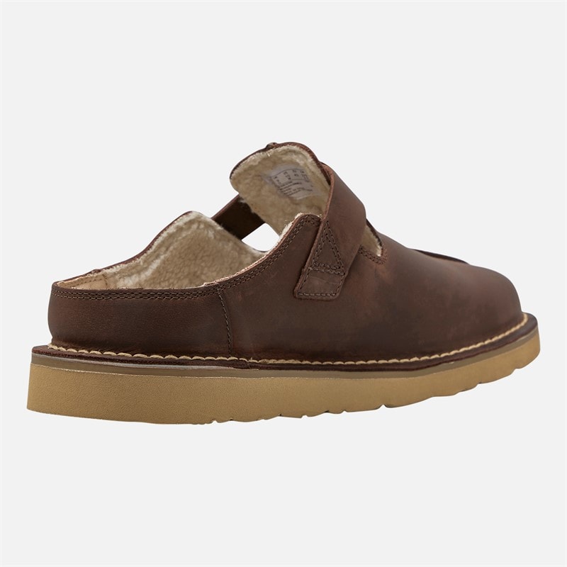 Clarks Mens Solsbury G-Fit Mules Brown - Image 5