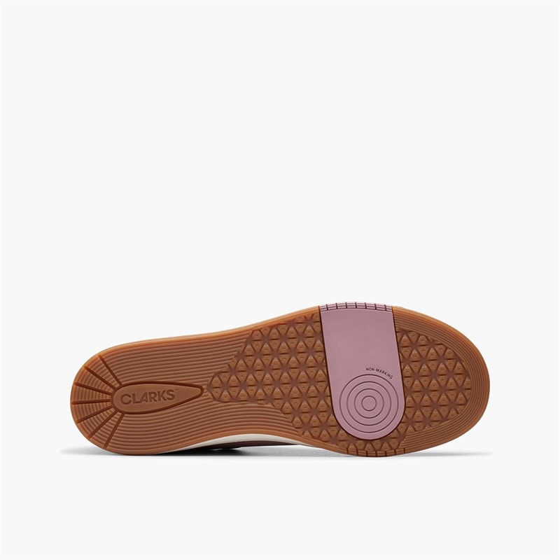 Clarks Girls Urban Solo F-Fit Trainers Dusty Pink - Image 2