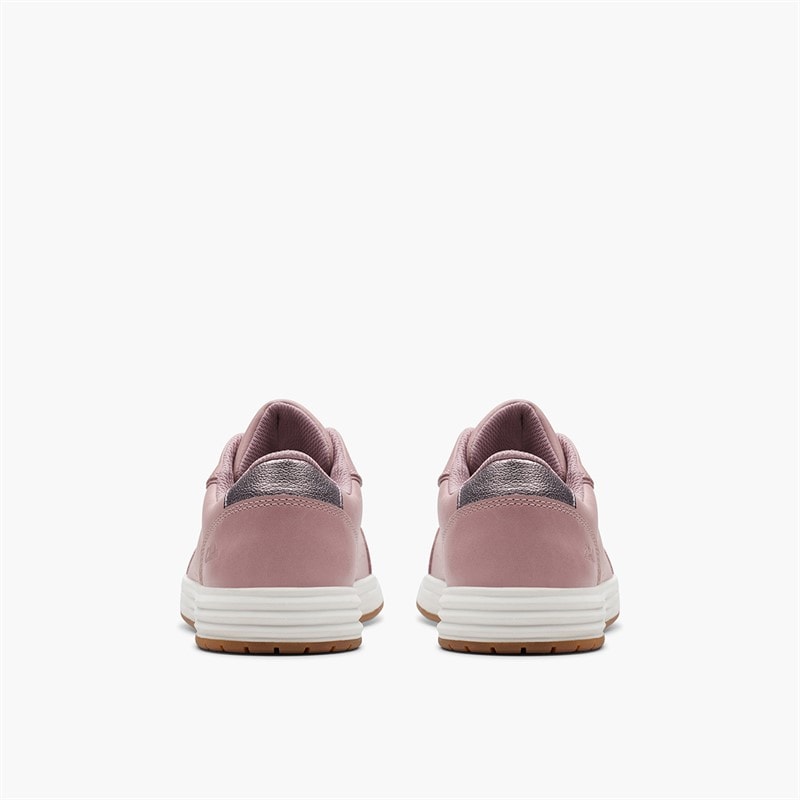 Clarks Girls Urban Solo F-Fit Trainers Dusty Pink - Image 3