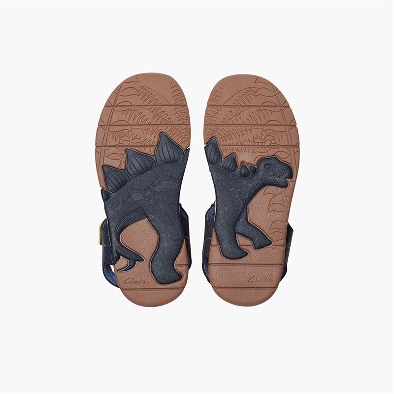 Clarks Boys Spiney Step G-Fit Sandals Navy - Image 2
