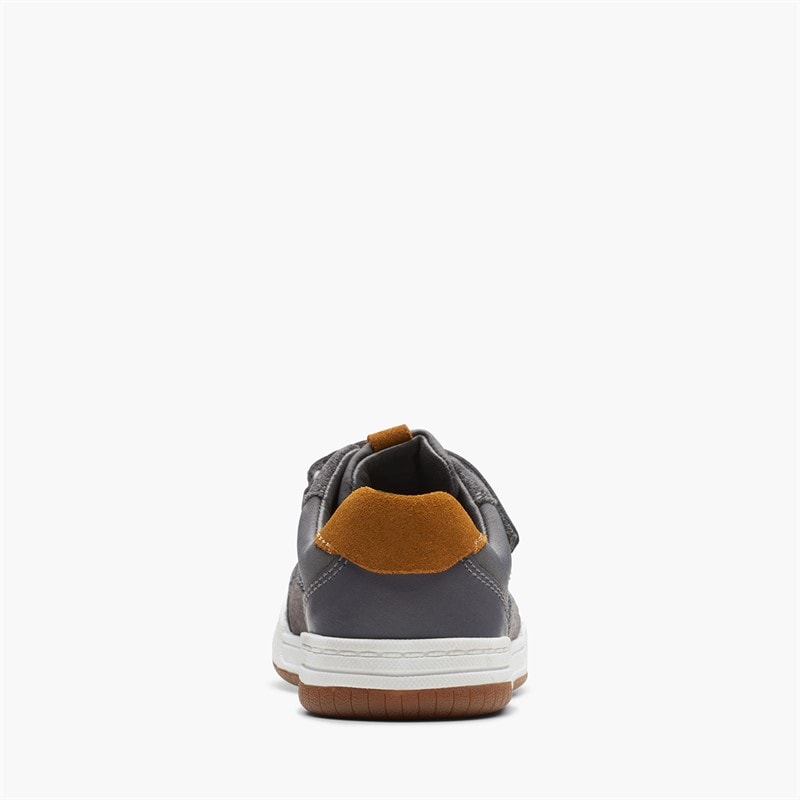 Clarks Infant Boys Fawn F-Fit Trainers Grey - Image 3