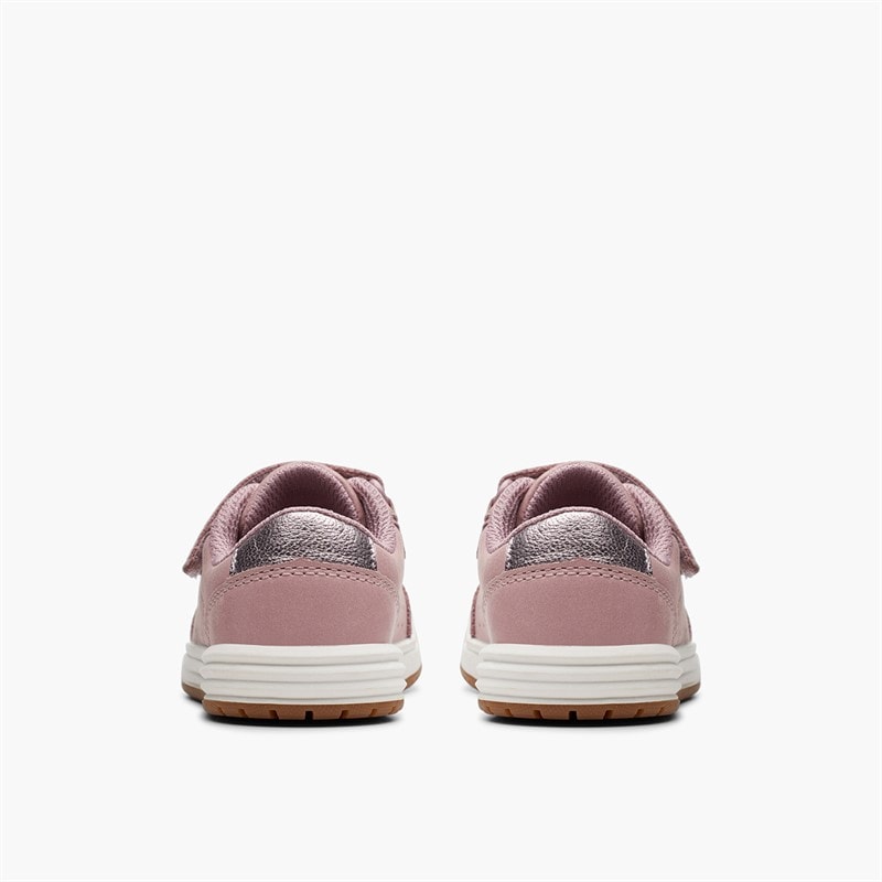 Clarks Infant Girls Urban Solo G-Fit Trainers Dusty Pink - Image 3