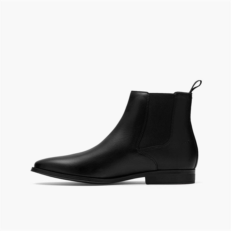 Clarks Mens Paulton Easy G-Fit Chelsea Boots Black - Image 5