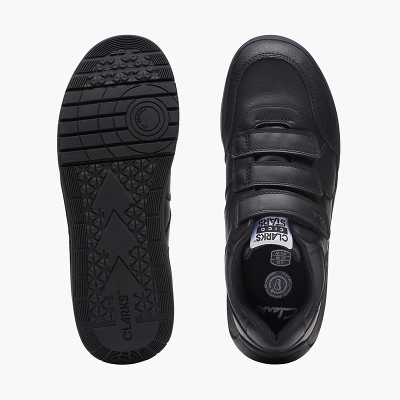 Clarks Junior Cisa Star Orb F-Fit Shoes Black - Image 2