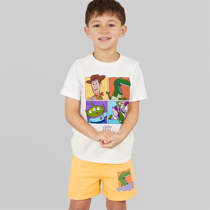 Toy Story Boys T-Shirt And Shorts Set Yellow - Image 1