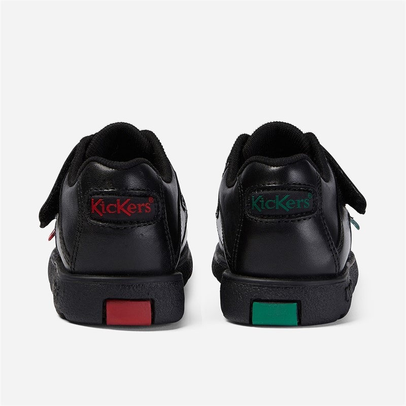 Kickers Infant Boys Fragma Single Strap Leather School Shoes Black - Image 4
