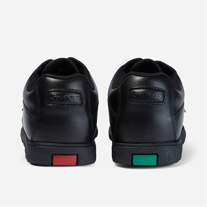 Kickers Junior Boys Fragma Lace Leather School Shoes Black - Image 4
