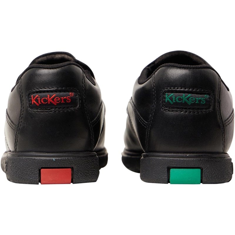 Kickers Boys Fragma Slip On School Shoes Black - Image 3