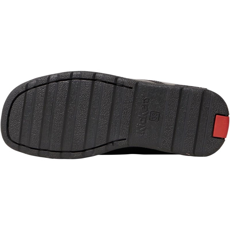 Kickers Boys Fragma Slip On School Shoes Black - Image 4