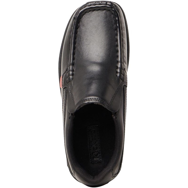 Kickers Boys Fragma Slip On School Shoes Black - Image 5