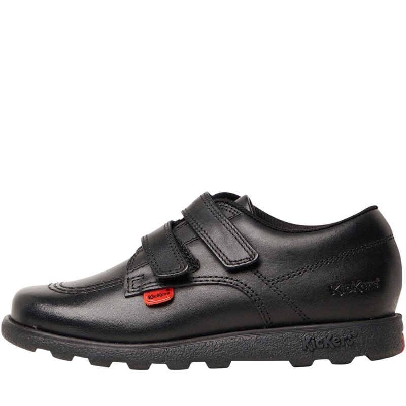 Kickers Infant Boys Fragma LO Velcro School Shoes Black