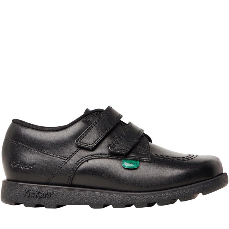 Kickers Infant Boys Fragma LO Velcro School Shoes Black - Image 2