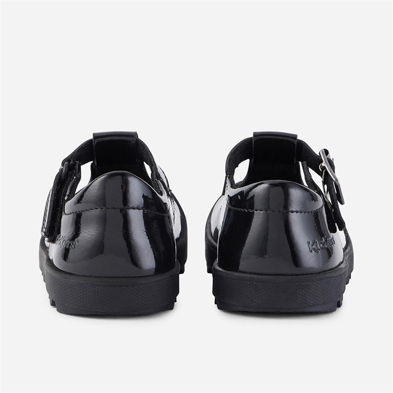 Kickers Girls Back To School Plunk Shoes Black - Image 4