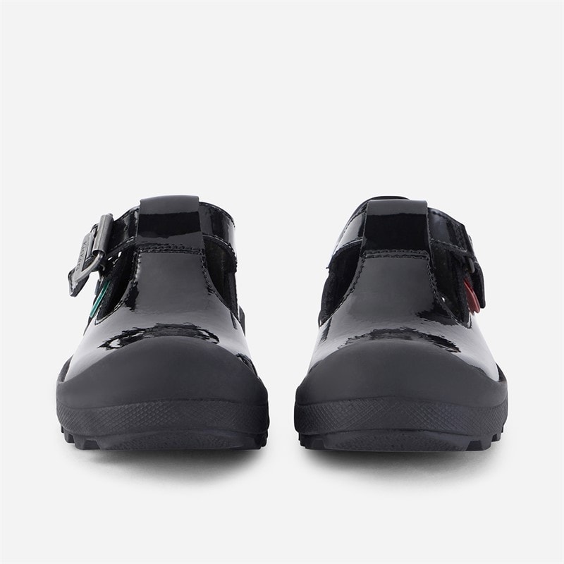 Kickers Girls Back To School Plunk Shoes Black - Image 5