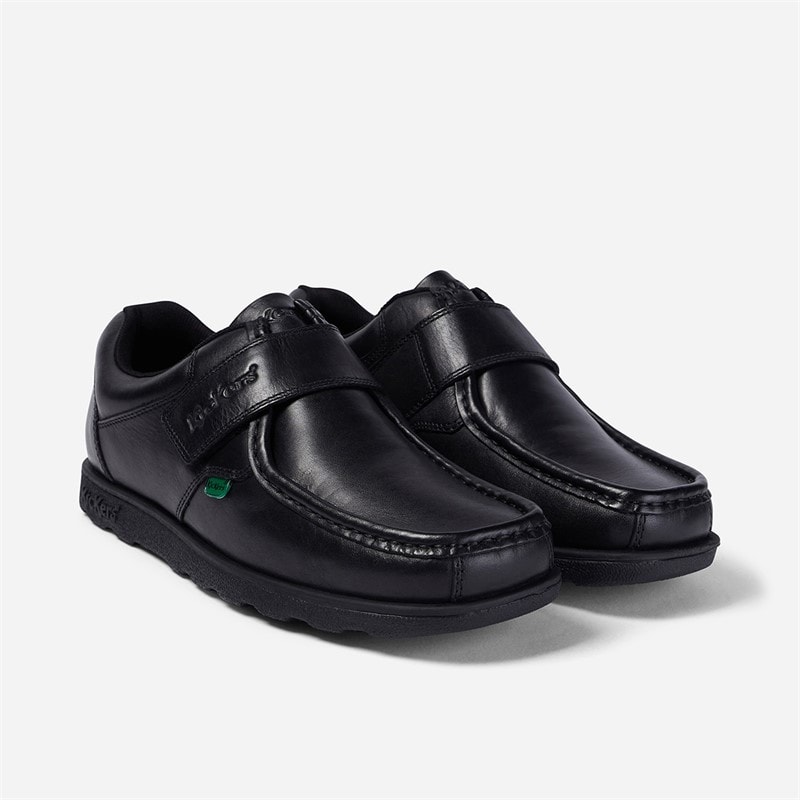 Kickers Mens Fragma Strap Shoes Black - Image 2