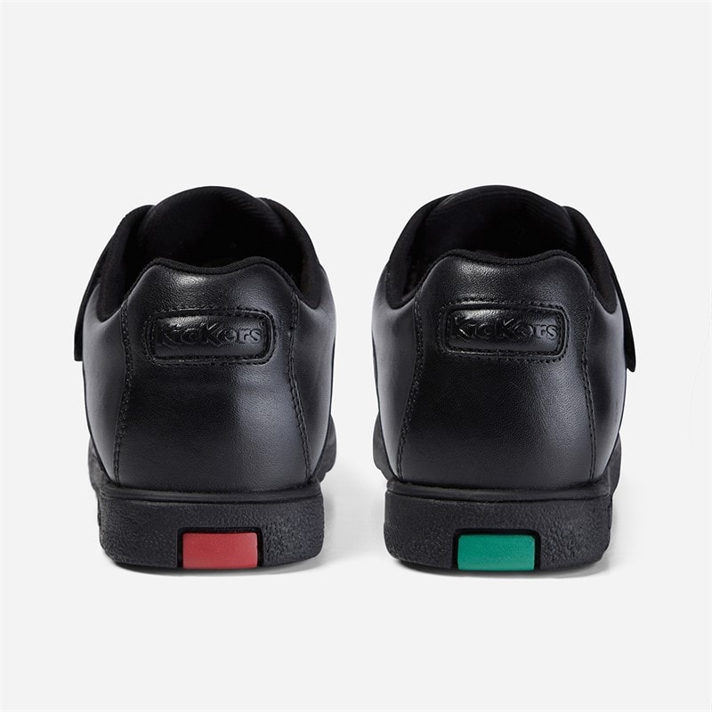 Kickers Junior Boys Fragma Strap Leather School Shoes Black - Image 4