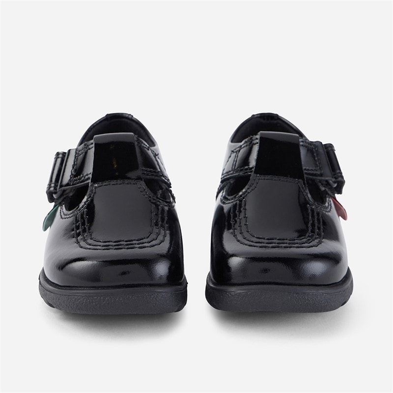 Kickers Infant Girls Fragma T-Bar School Shoes Black - Image 5