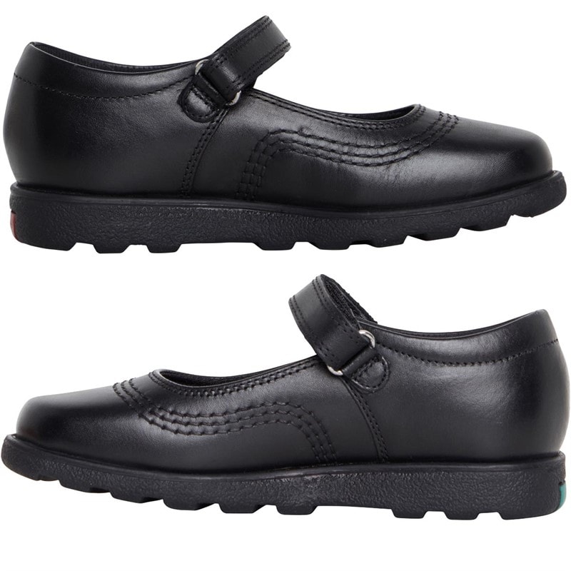 Kickers Infant Girls Fragma Pop Shoes Black - Image 5